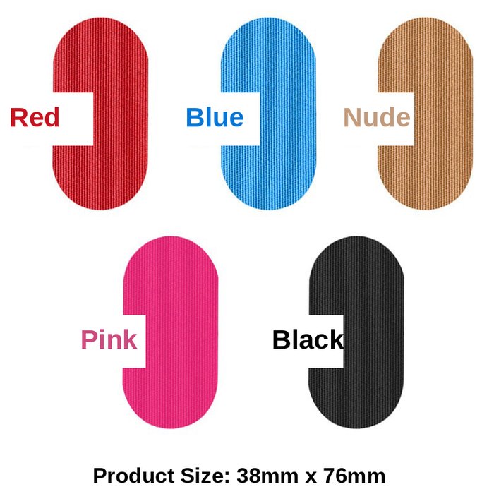 Mouth Tape available in Red, Blue, Nude, Pink, and Black