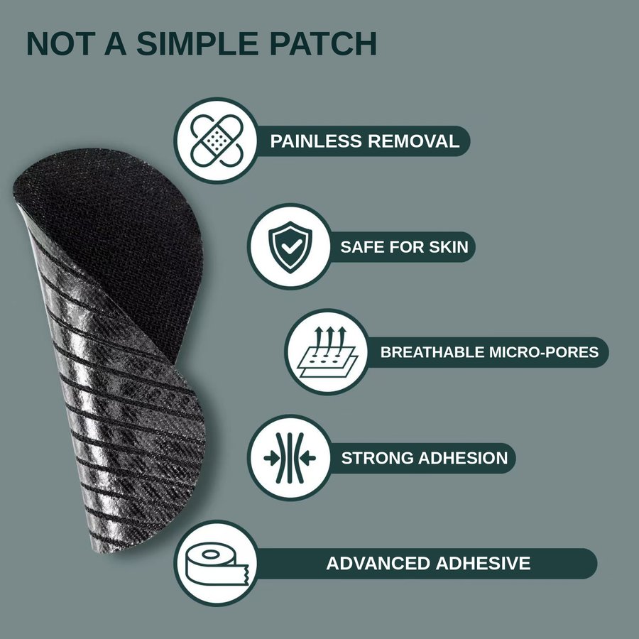 Mouth Tape strip — painless removal, safe for skin, breathable micro-pores, strong adhesion, advanced adhesive